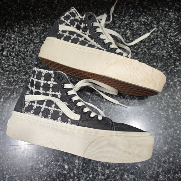 hi tapered vans platform sneakers high top